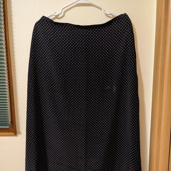 Polka Dot Maxi Skirt Flowy Women's - Picture 1 of 3